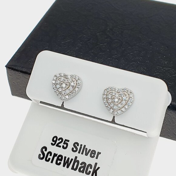 "925 sterling silver luxury CZ earrings for women/girls, Best for RJUS2227 - Picture 3 of 10